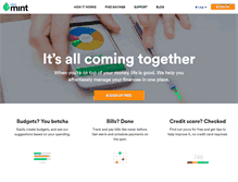 Tablet Screenshot of mint.com